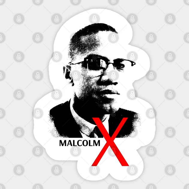 malcolm x portrait Sticker by phatvo